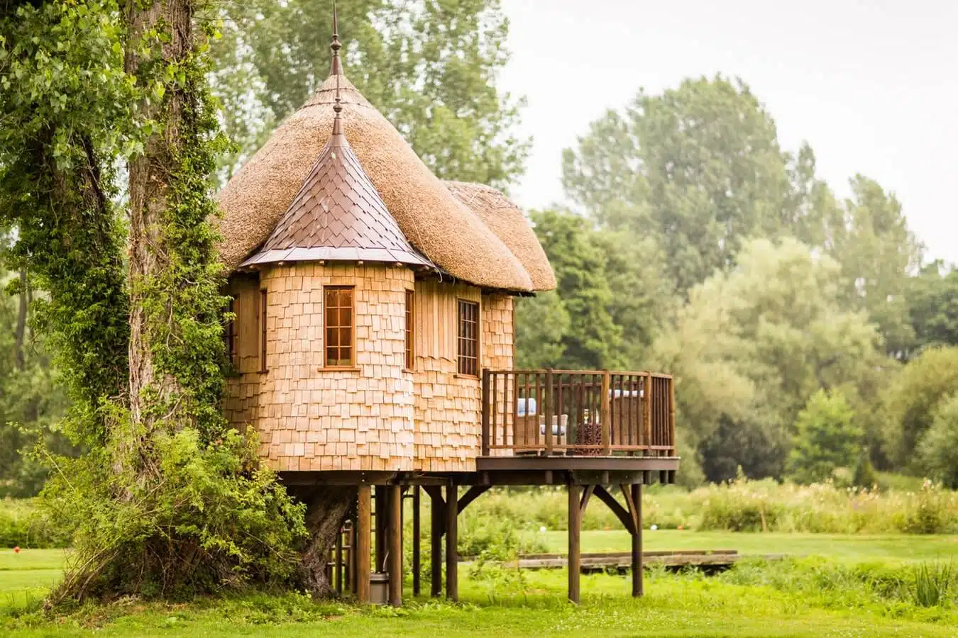 Casa con Arboles protegiendola Ginart Oleas