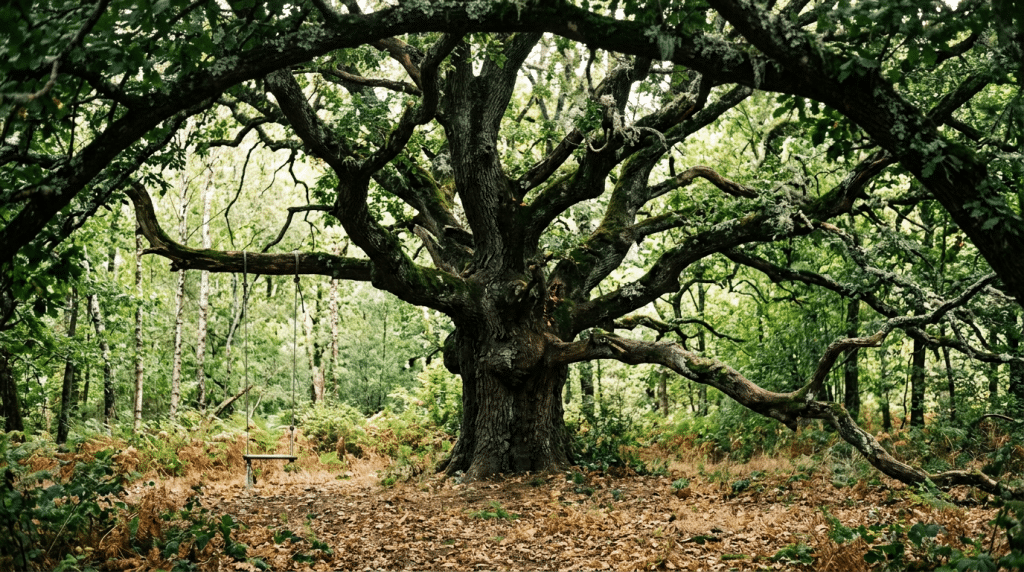 Roble del Ángel. El Roble Centenario de Más de 400 Años de Edad